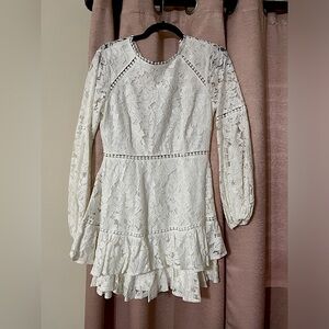 Hello Molly white lace dress US6